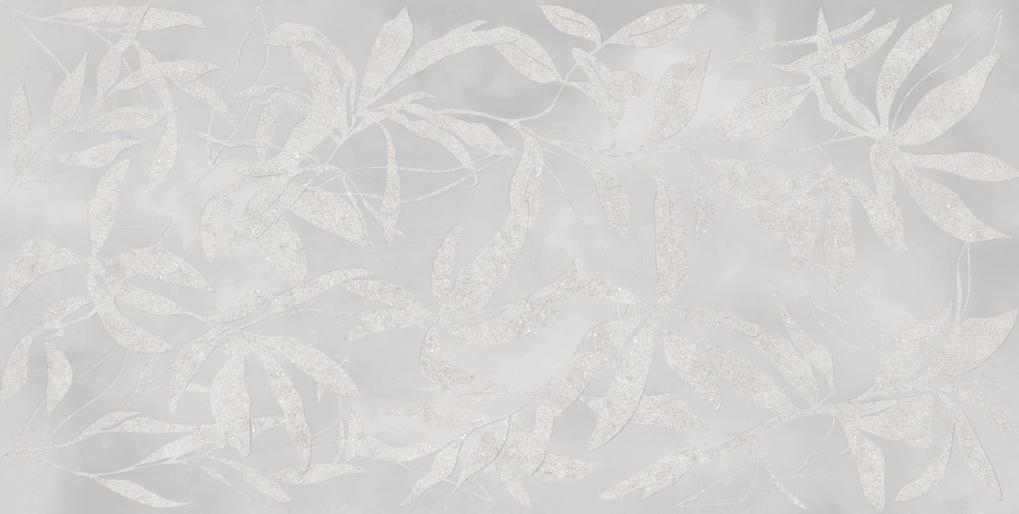  ArtWall Цветы Серый Матовый 600x1200