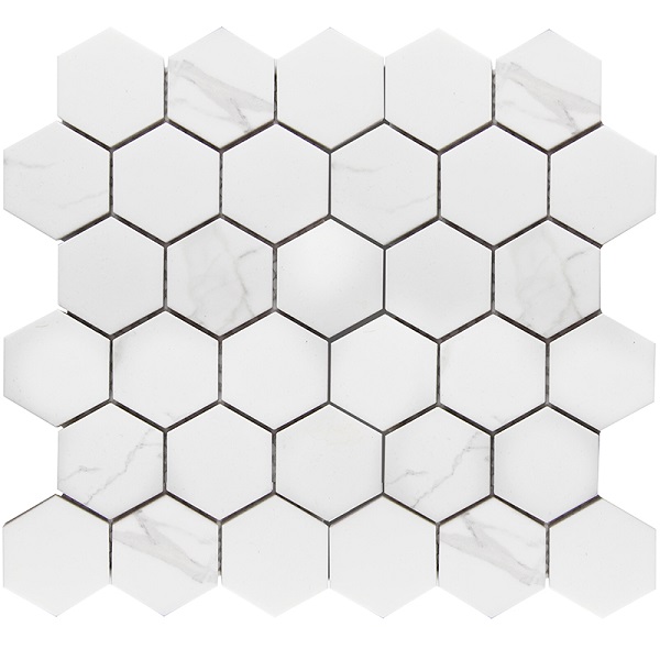  Homework Hexagon small Carrara Matt (PMMT83017) 265x278